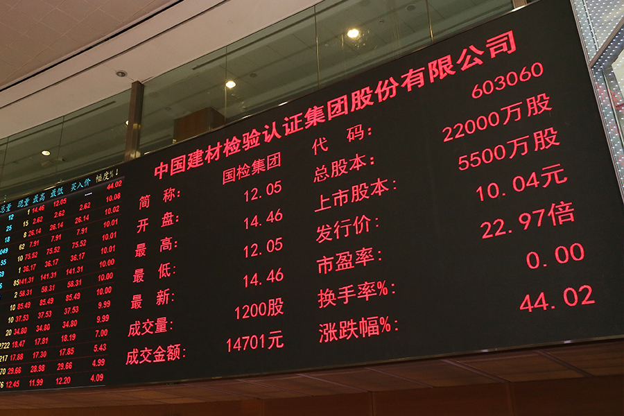 国检集团首次公开发行A股上市仪式 | 上海证券交易所